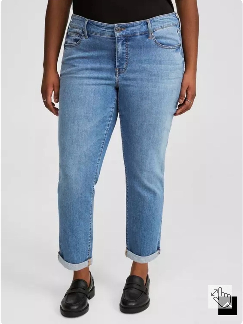 Torrid Boyfriend Mid-Rise Jean Premium Stretch Regular Length